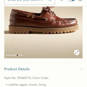 Anthropologie Womens Cedar Brown Leather Boat Shoes Brand New EU 38, US 7-7.5